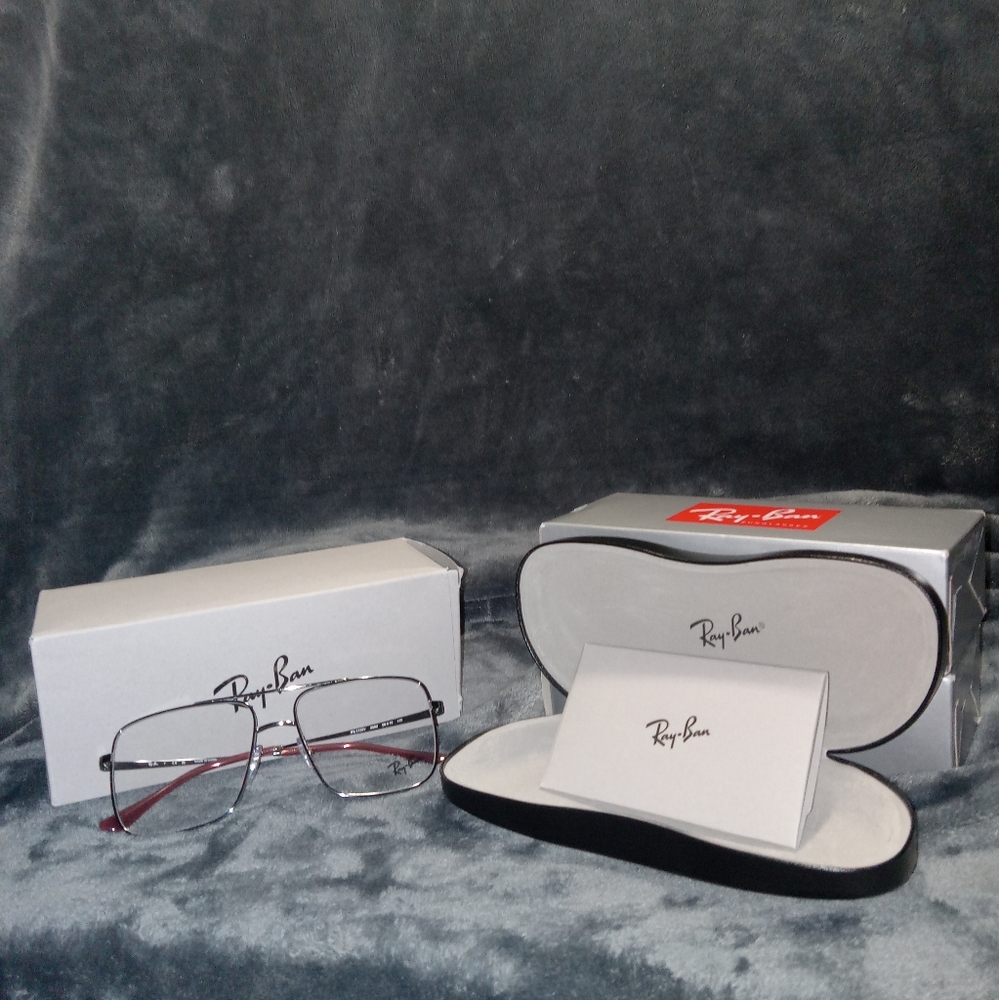 Ray-Ban Silver and Black Eyeglasses